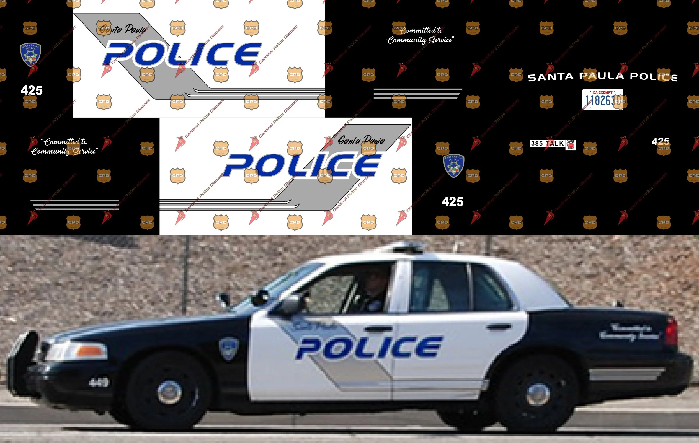 Miami, FL Police Department — Cardinal Police Diecast